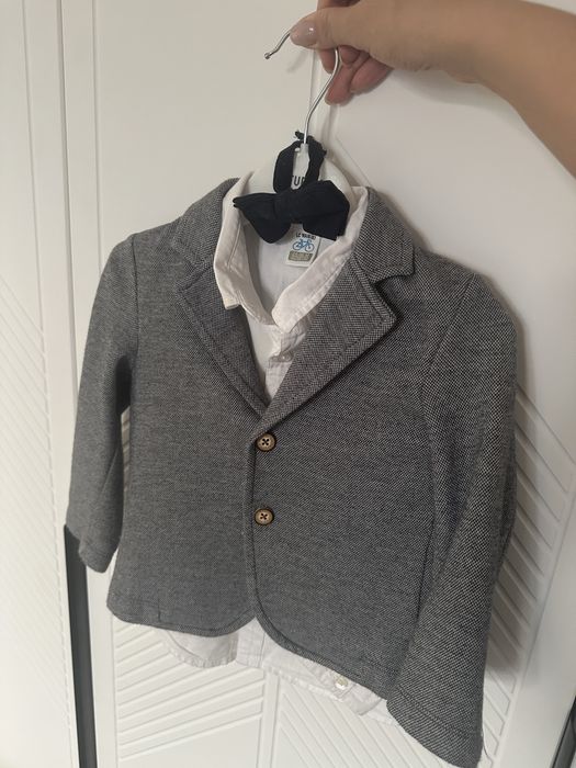 Пиджак с рубашкой на мальчика