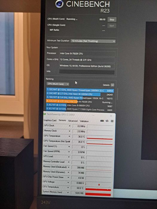 Kit Workstation i9-7920X(12c/24t)+ASUS X299-A+1TB NVMe+AK620+WIN11 PRO