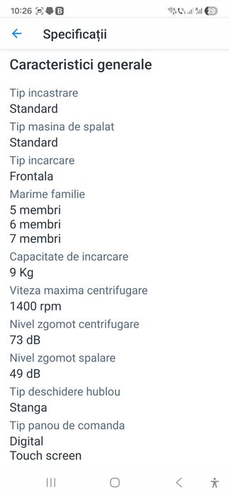 Masina spalat rufe Samsung