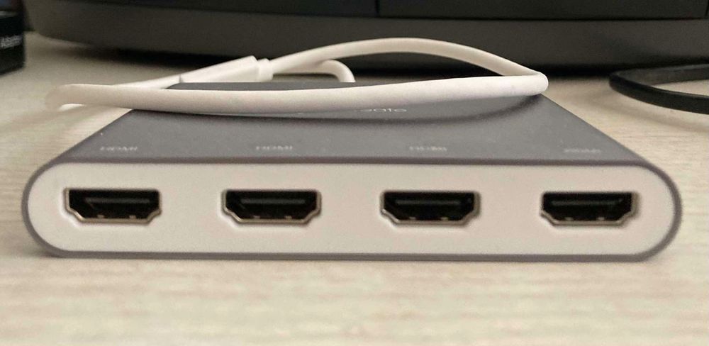 Адаптер USB-C за компютър към 4 HDMI-Монитора
