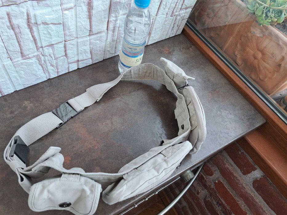 чанта за кръста Adidas by Stella McCartney,бежова чантичка,адидас,бана