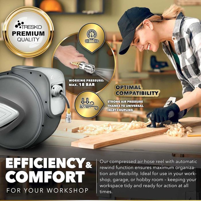 Автоматична макара за сгъстен въздух 20м