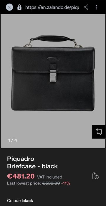 Geanta business servieta Piquadro din  piele