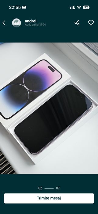 Vand Iphone 14 PRO 128 GB ca Nou