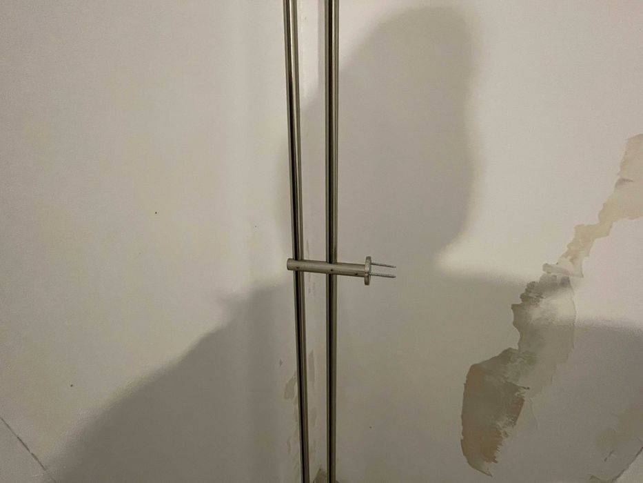 galerie dubla de inox pentru perdea