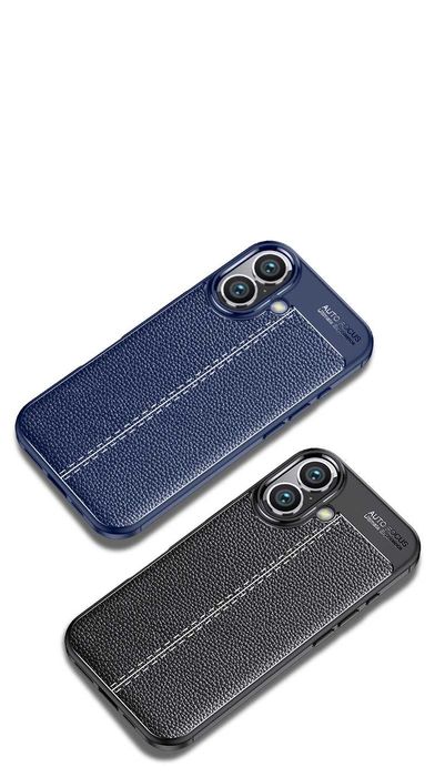 Husa Premium Antisoc model tip PIELE pentru iPhone 16 / 16 Plus / 16e