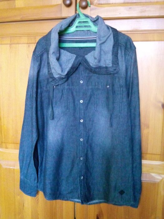 Мъжка риза/яке/ деним с голяма яка