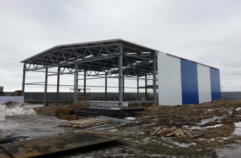 Монтажные работы. Ангары, склады, вышки, навесы