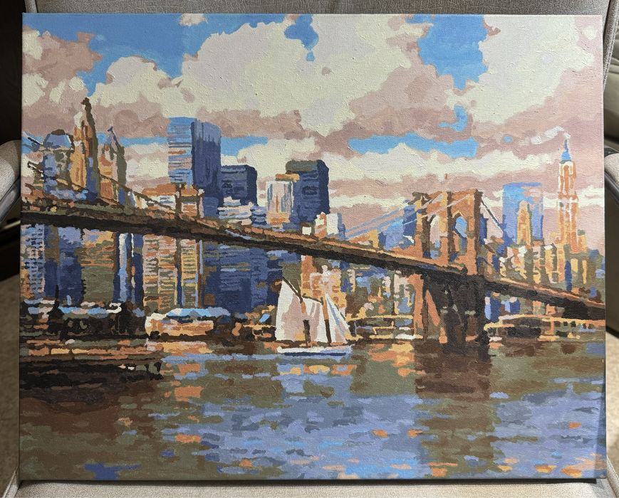 Готовая картина, вид современного города