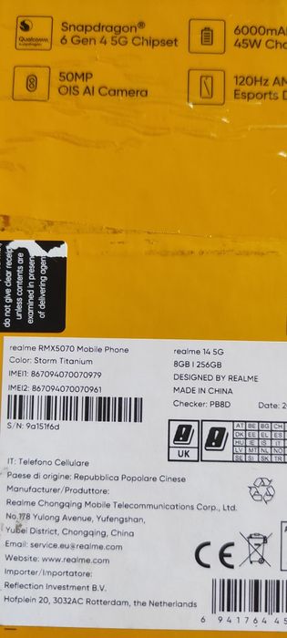 Realme 14 5G 8GB/256RAM