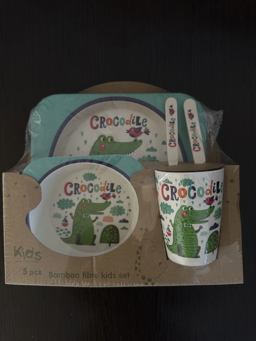 Бамбуковая посуда для детей.
