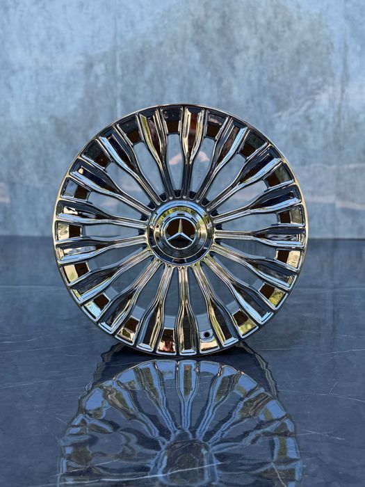 Jante Roti Mercedes Maybach R20 5x112 Chrome S Class E Class C Class CLS CLA CL SL ML GLA GLC GLK GLE GL W222 W221 W223 W216 W220 W212 W213 Aliaj Nou