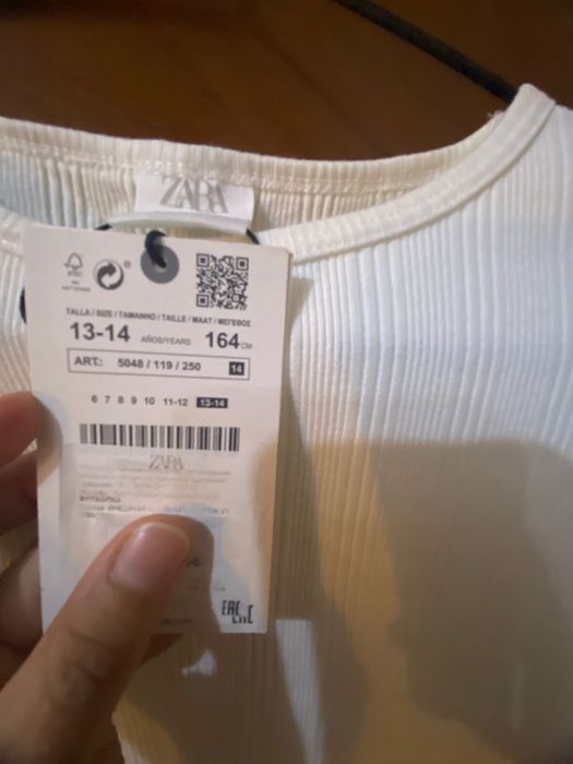 Футболка ZARA белая