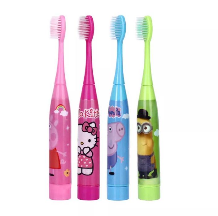 Детска електрическа четка за зъби с анимационни герои + 2-ри накрайник