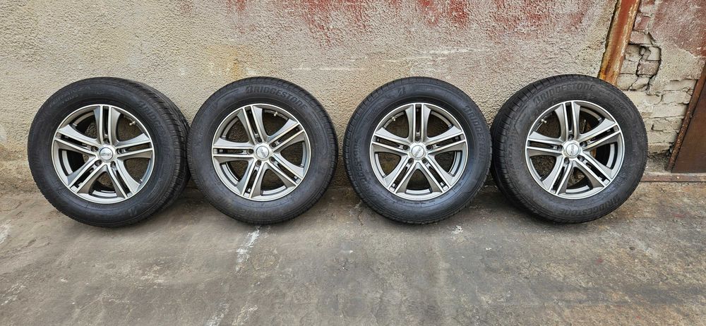 Комплект 4 алуминиеви джанти 16" 5x100 ET40 с гуми Bridgestone Turanza 235/60 R16 XL