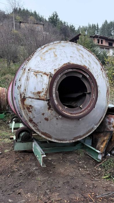 Барабанна сушилня за дървесен чипс и трици
