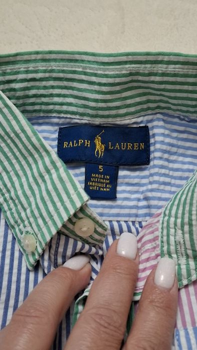 Ralph Lauren camasa vara impecabila 5-6T 100 ron