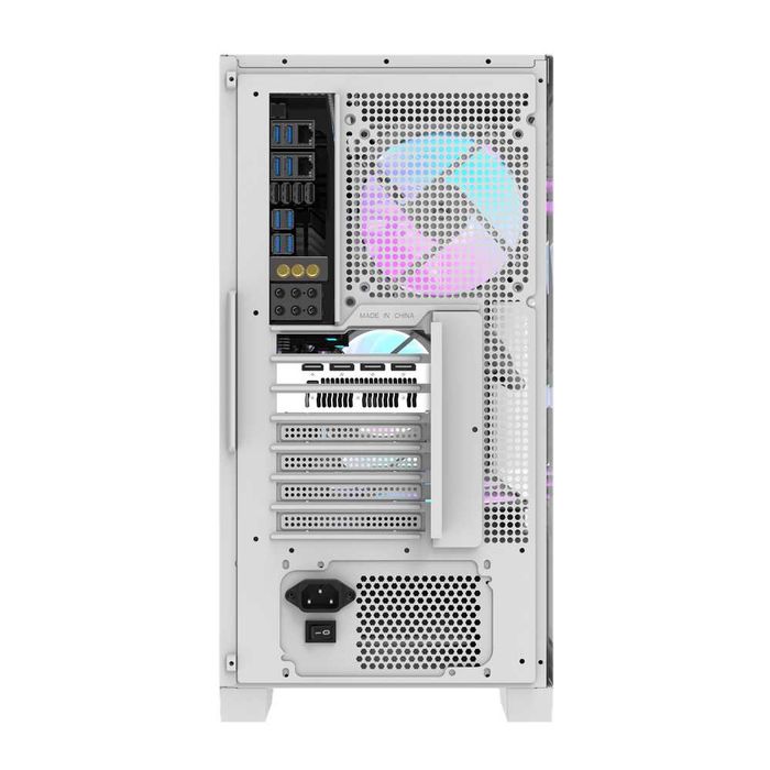 ' Корпус для ПК darkFlash DRX90 GLASS WHITE (ATX, 4x Fans)