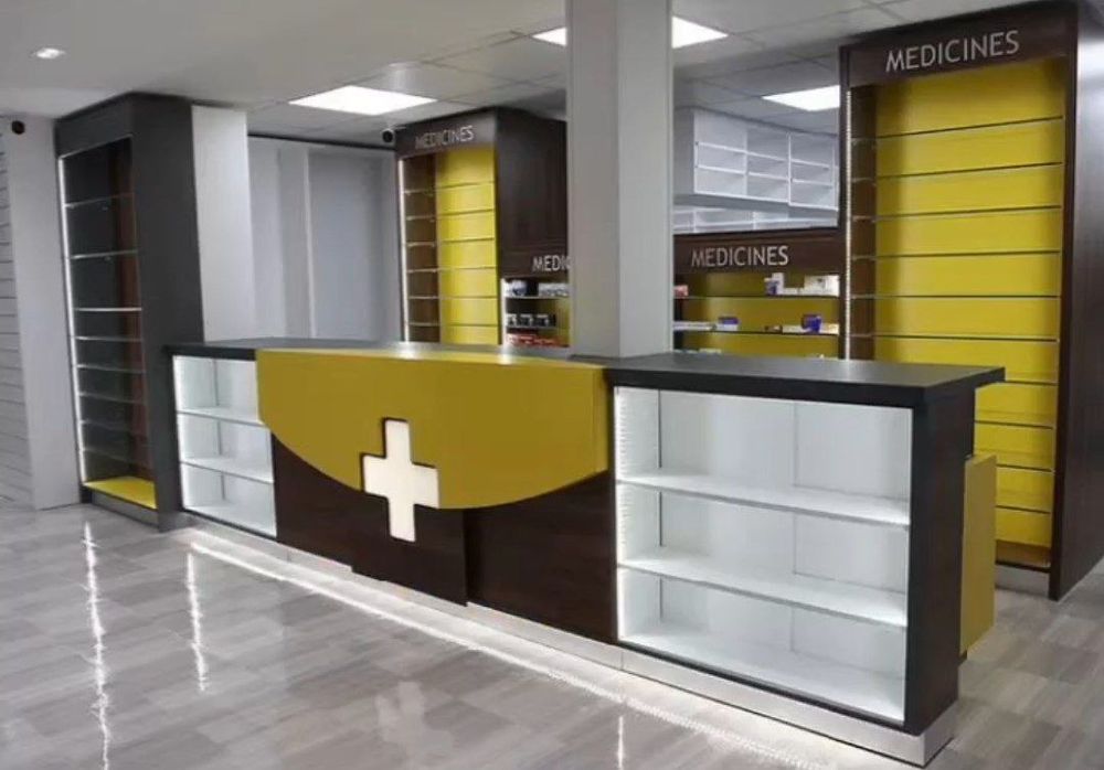 Apteka optika uchun Vitrina mebel tayyorlaymiz.