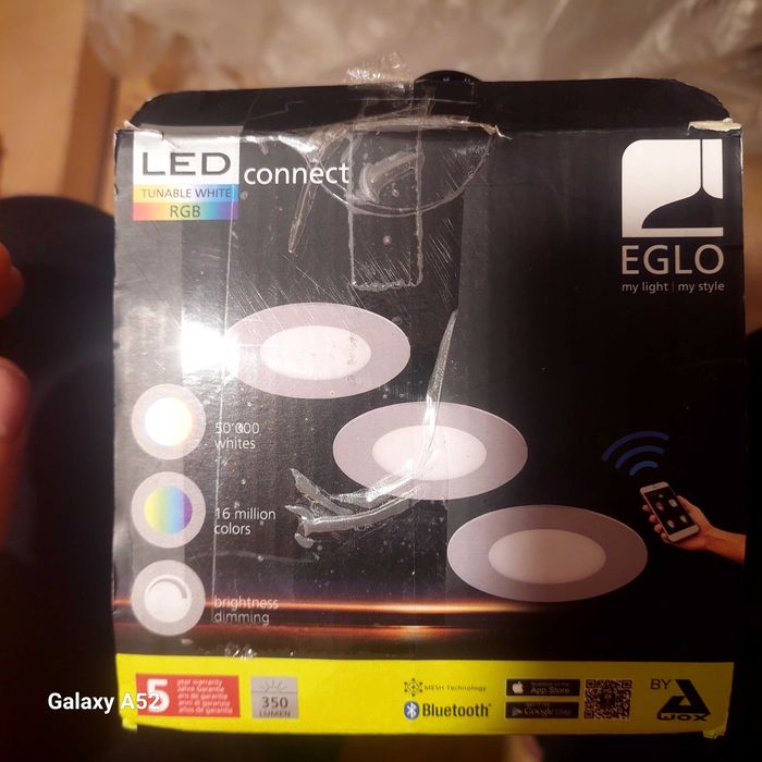 3 spoturi EGLO my light cu telecomanda noi