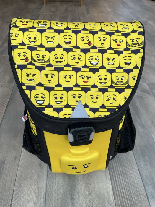 Ghiozdan scoala Easy LEGO Core Line - design Minifigures Heads