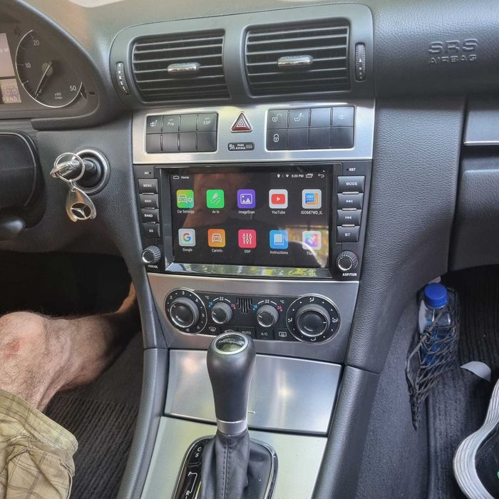 Navigatie Android Carplay wireles Mercedes C class w203