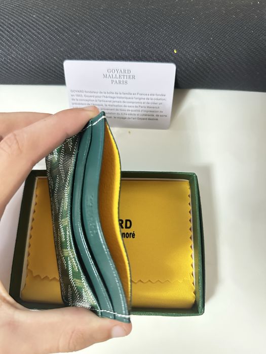 2 Goyard Card Holdere - Green Pattern