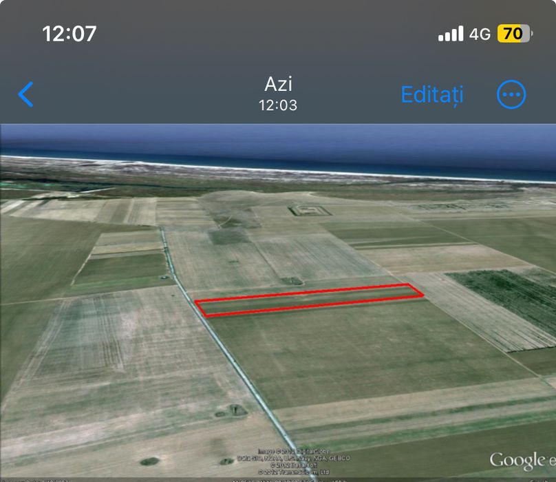 Vand teren in Corbu 1 Ha cu vedere la mare