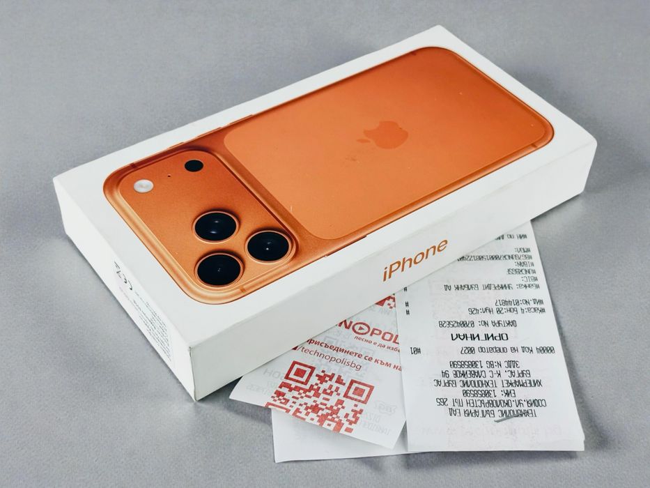 НОВ! Apple iPhone 17 Pro Max 256GB Cosmic Orange 2г. Гаранция!