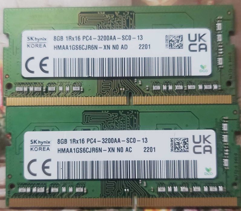 Memorie 16gb ddr4 laptop (kit 2X8gb)