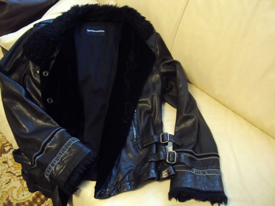 Дамско яке кожено EMPORIO ARMANI