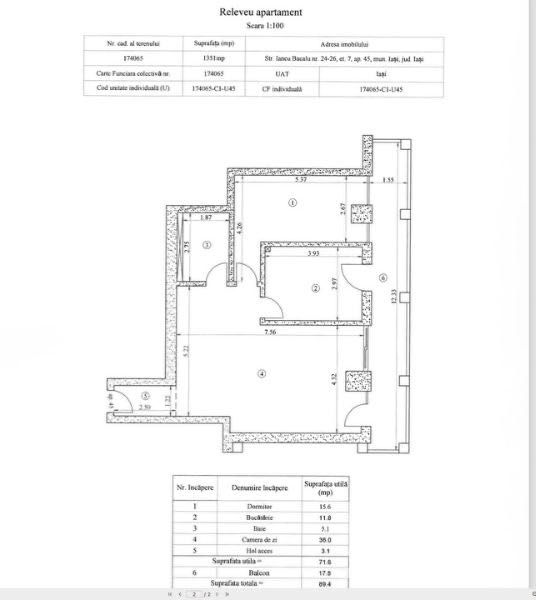Tatami Seven Palas Campus - Apartament 2 cam - preț f tva