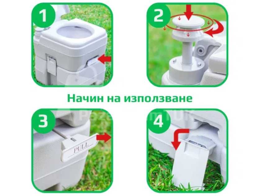 Преносими тоалетни за къмпинг или за болни хора (10 - 20 литра)