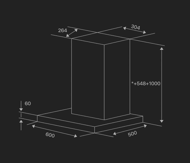Продается новая вытяжка Hofmann модели HUT610WBSS.2/HF