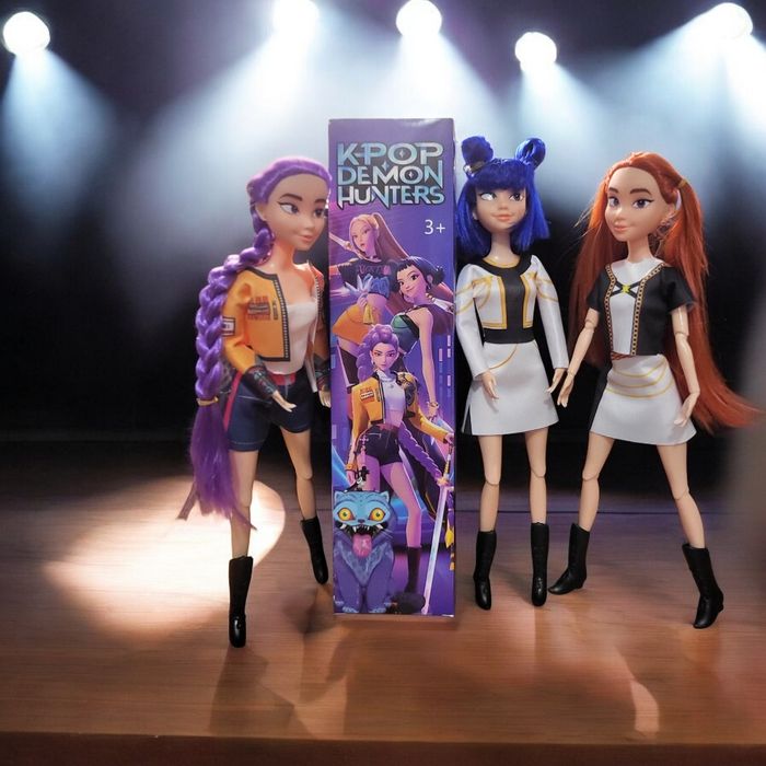 Set 3 păpuși kpop demon Hunters,  in 3 cutii separat  32 cm