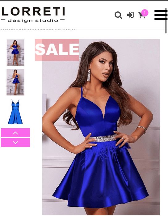 Рокля Lorreti - Royal Blue