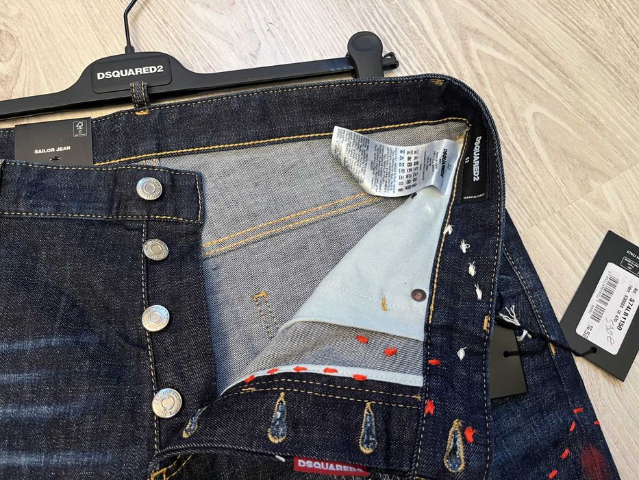 Dsquared2 blugi Sailor Jean 52 italy, sau XL, retail 725 euro