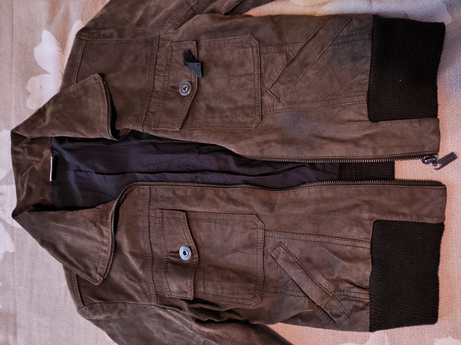 Geaca piele naturala intoarsa One Street 38(M)