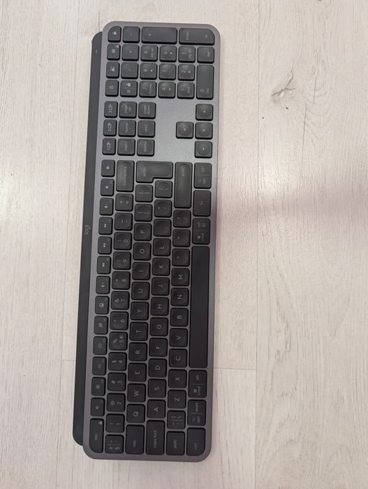 Tastatura wireless Logitech MX Keys S, Iluminare, Palmrest, 2.4GHz&Bluetooth, USB-C, US INTL layout, Graphite