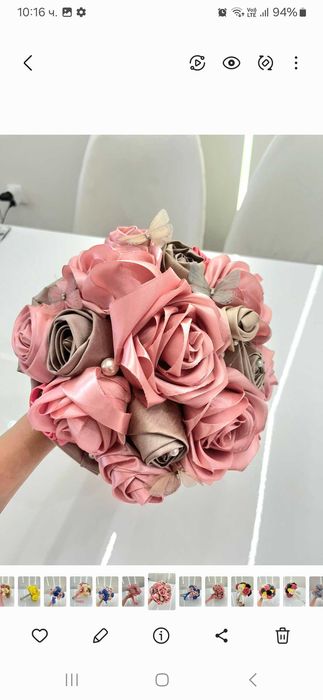 Уникални букети от сатенени рози за вашия специален повод