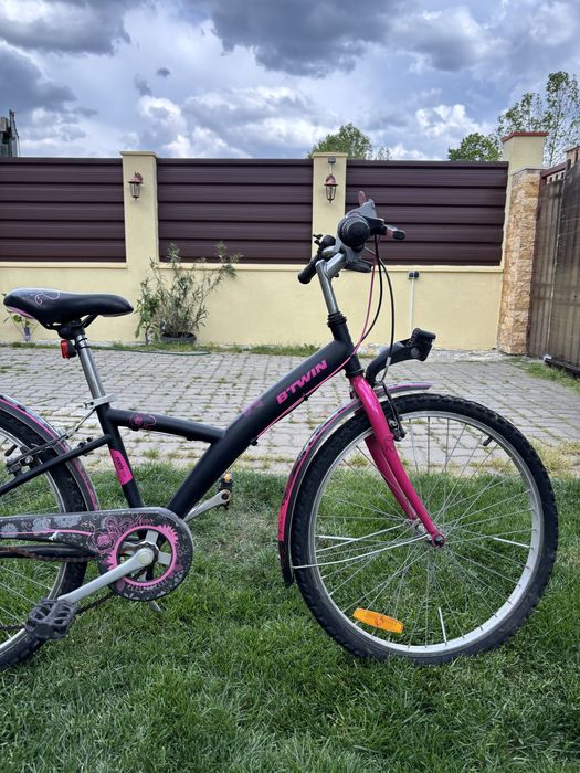 Bicicleta copii roz negru