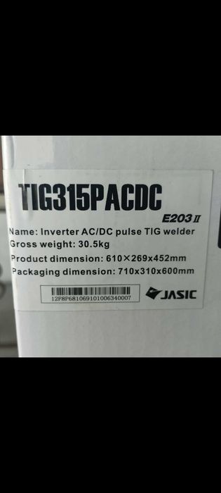 JASIC  TIG315PACDC  Аргон сварка аппарат