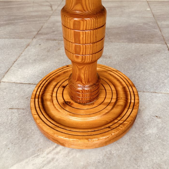 Шведско дървено столче от масив