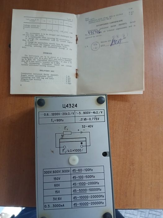 Aparat de măsură analog de colecție