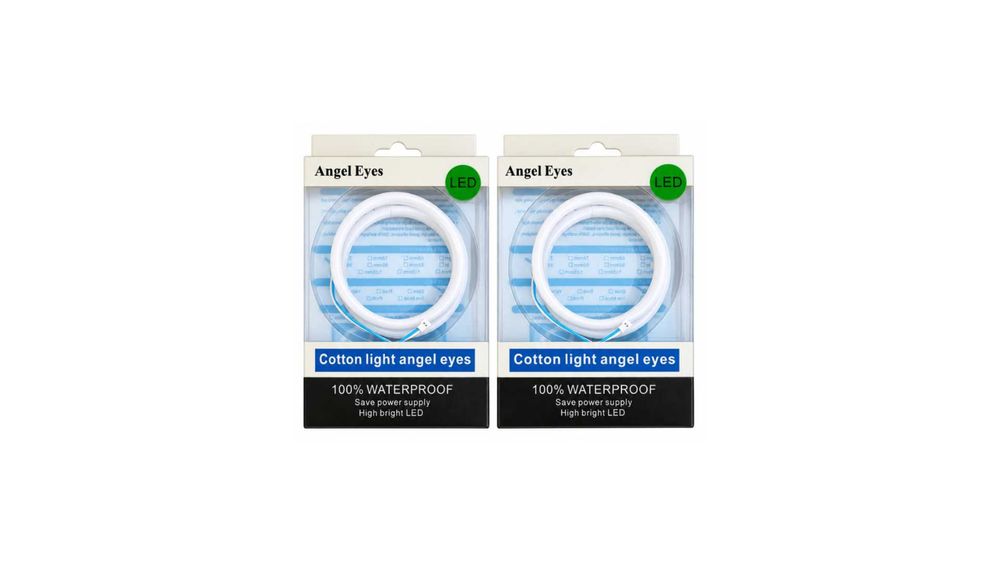 Set 4 Inele Cotton Angel Eyes 80+95 mm CANBUS, 6000K