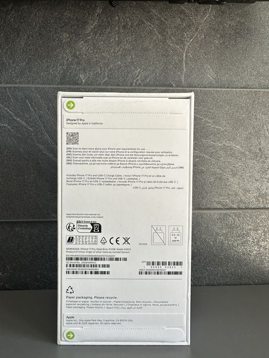 Iphone 17 pro DEEP BLUE 512GB