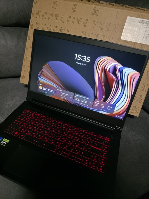 Продавам геймърски лаптоп MSI Thin GF63 12VF – като нов