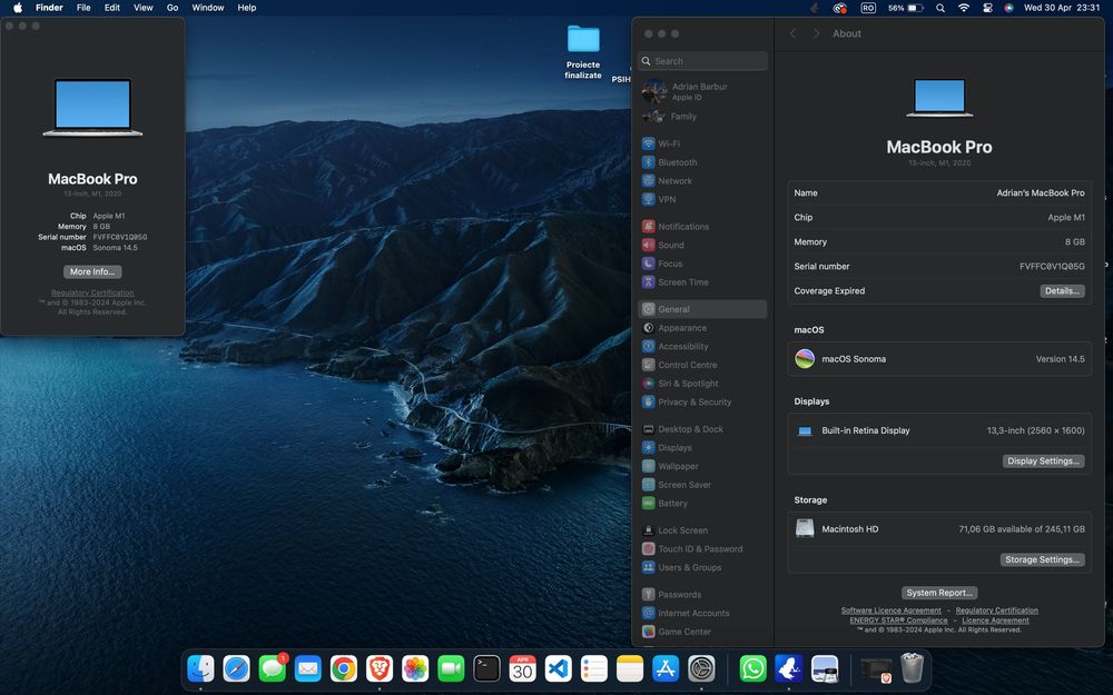 Macbook Pro 13 M1 (2020) - Ca nou + Apple Magic Mouse - Cutie + Acc.