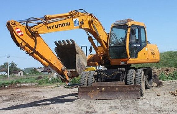Аренда экскаватора Hyundai R130W-3 (Ковш / Гидромолот)