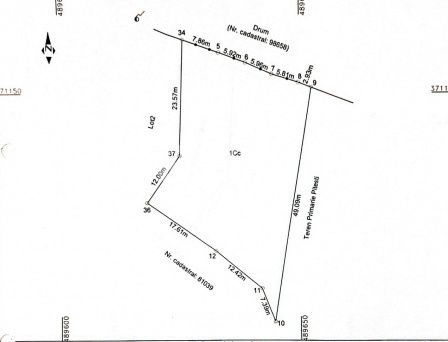 Teren de vanzare – Str. Izvorului, Pitesti, zona Stadion